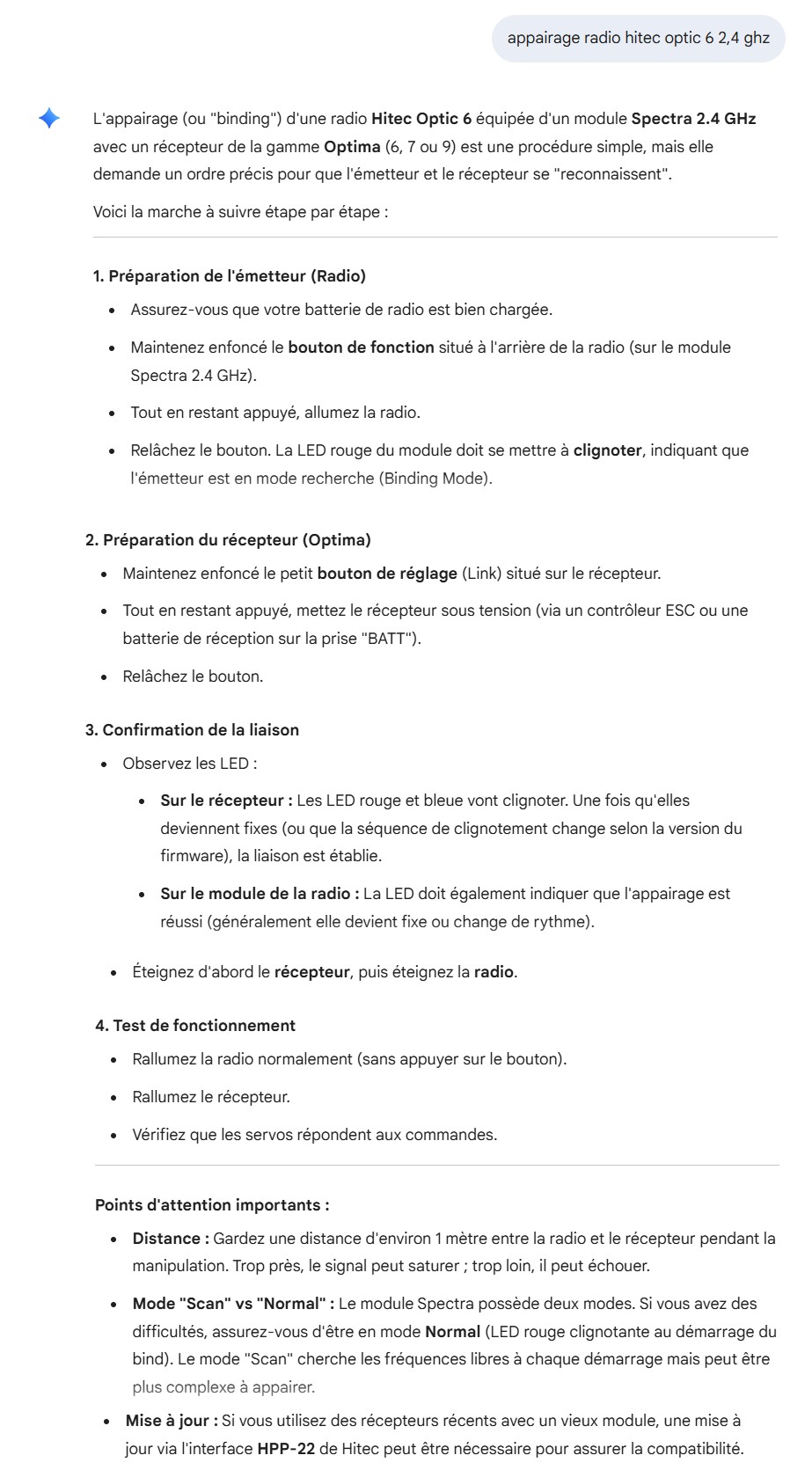 Méthode d'appairage